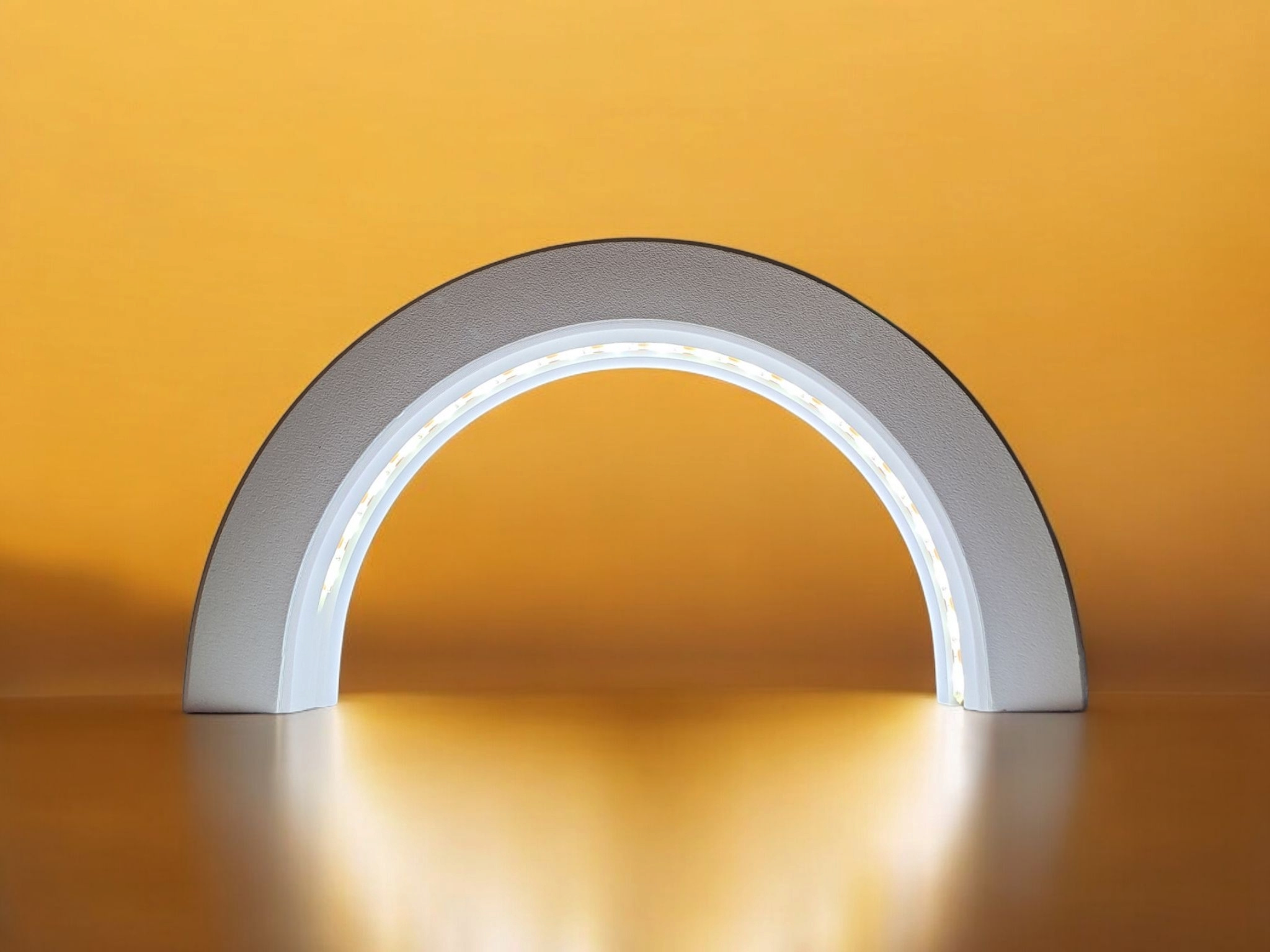 Minimalist Designer Light Arch „Glow Loop“ 3D print product image 2 by Deltaprints