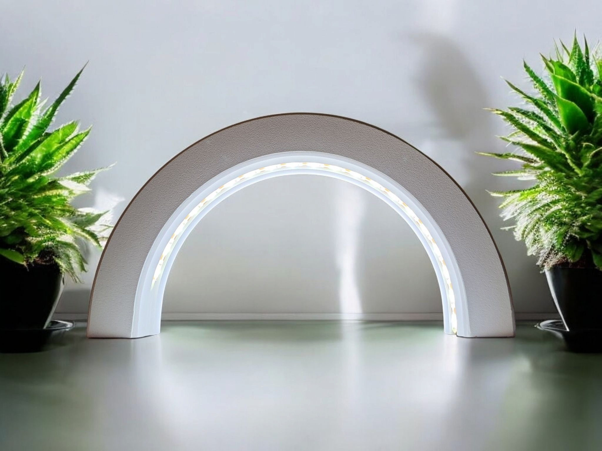 Minimalist Designer Light Arch „Glow Loop“ 3D print product image 4 by Deltaprints