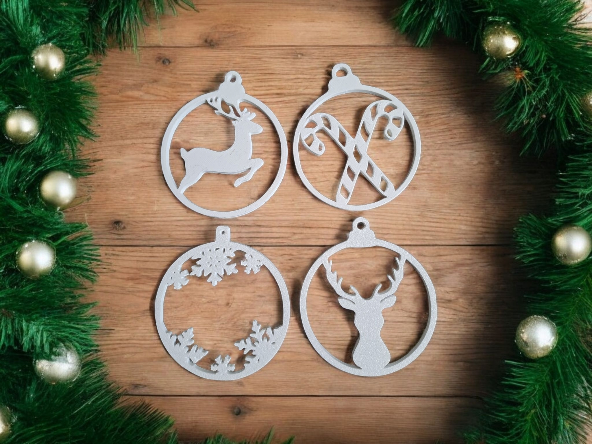 10 Piece Christmas Tree- Ornament Hanger Set 3D print product image 4 by Deltaprints