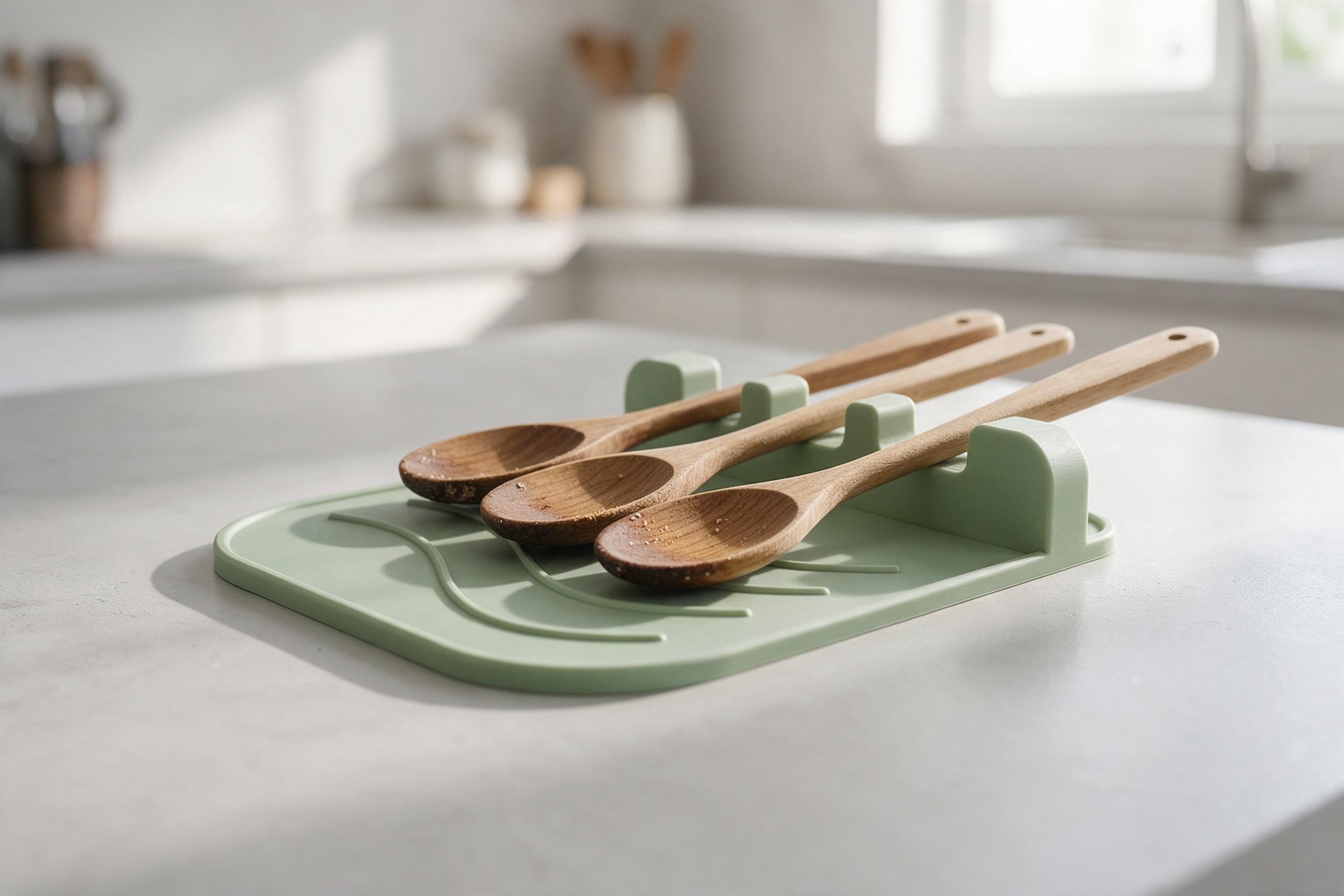 The CookSitter 3.0 – Cooking utensil rest – commercial STL model for 3D printing by Deltaprints