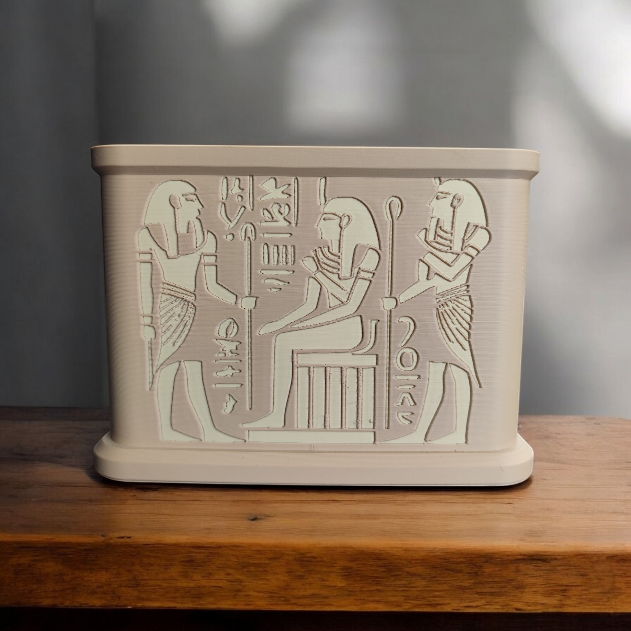 Ancient Egypt Shrine Plantpot „King Tut“ 3D print product image 4 by Deltaprints