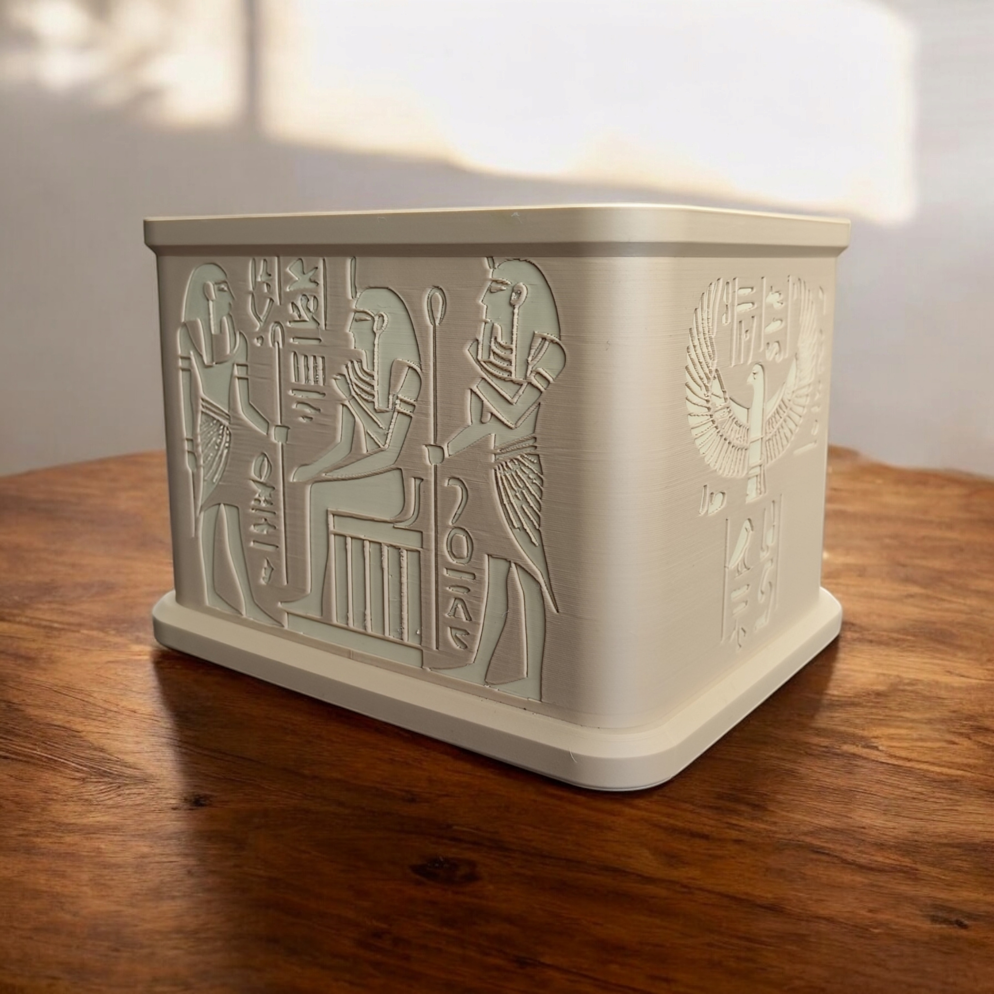 Ancient Egypt Shrine Plantpot „King Tut“ 3D print product image 3 by Deltaprints