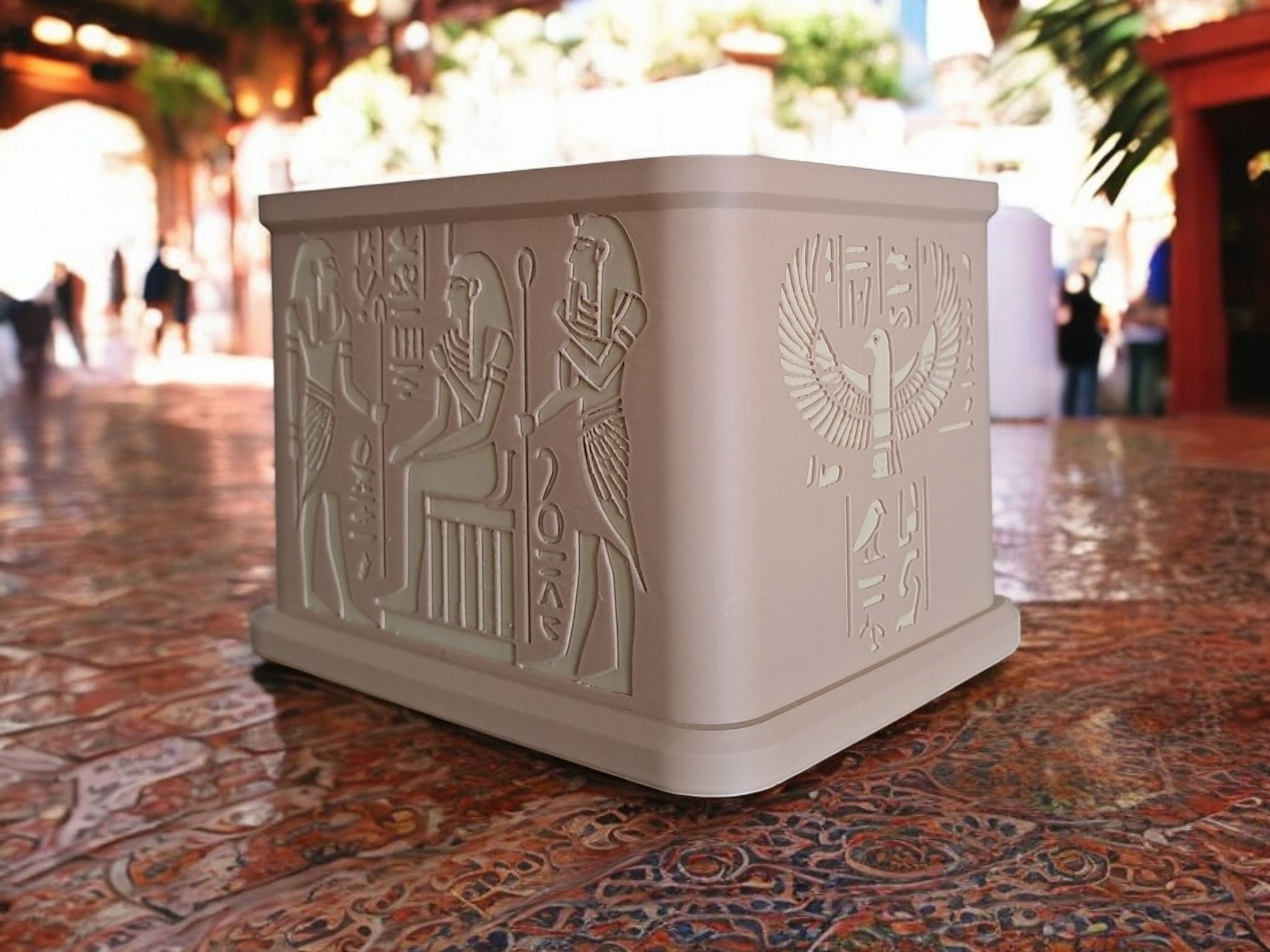Ancient Egypt Shrine Plantpot „King Tut“ 3D print product image 2 by Deltaprints