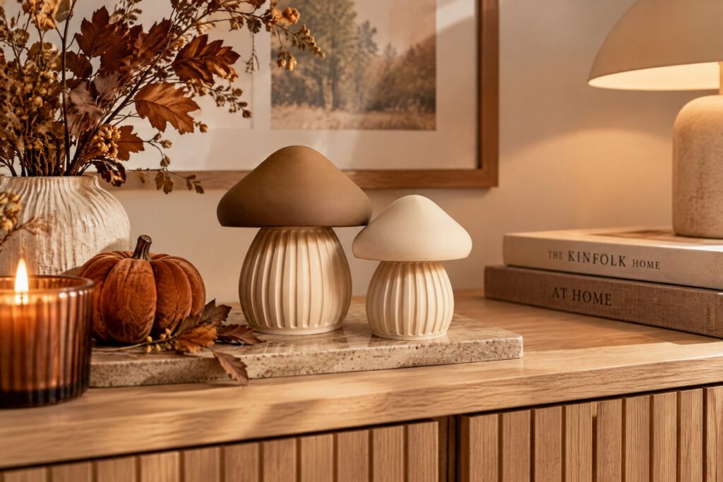 Modern Ribbed Mushroom Containers – commercial STL model for 3D printing by Deltaprints