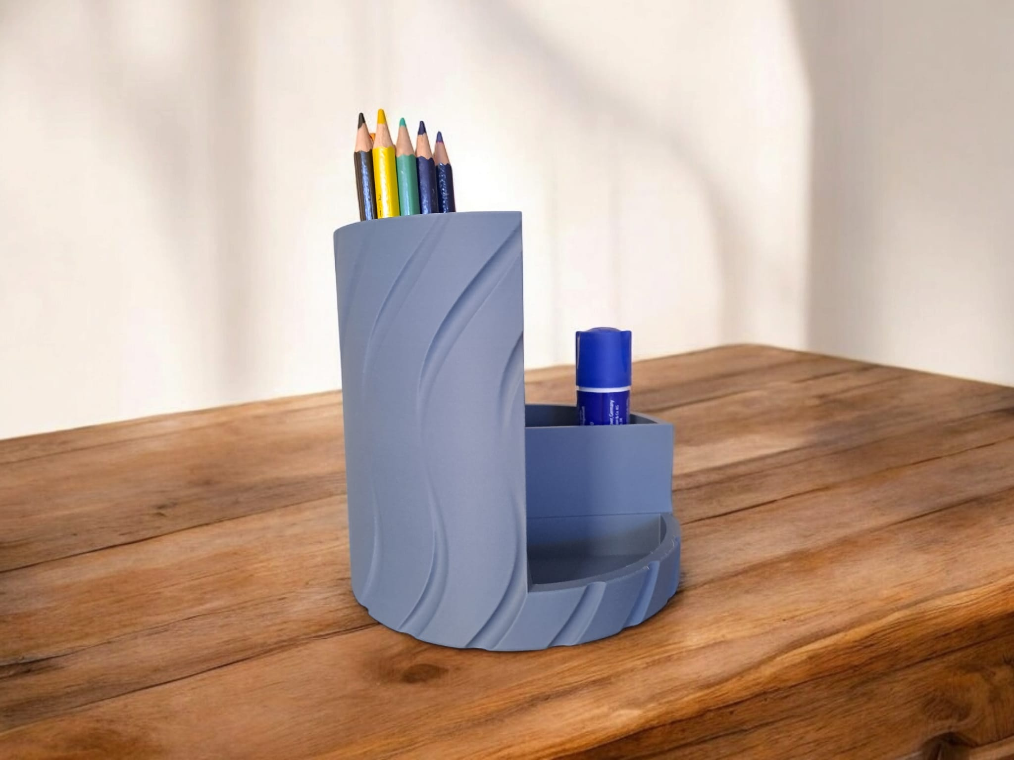 Office and make-up organizer „Wavy“ 3D print product image 3 by Deltaprints