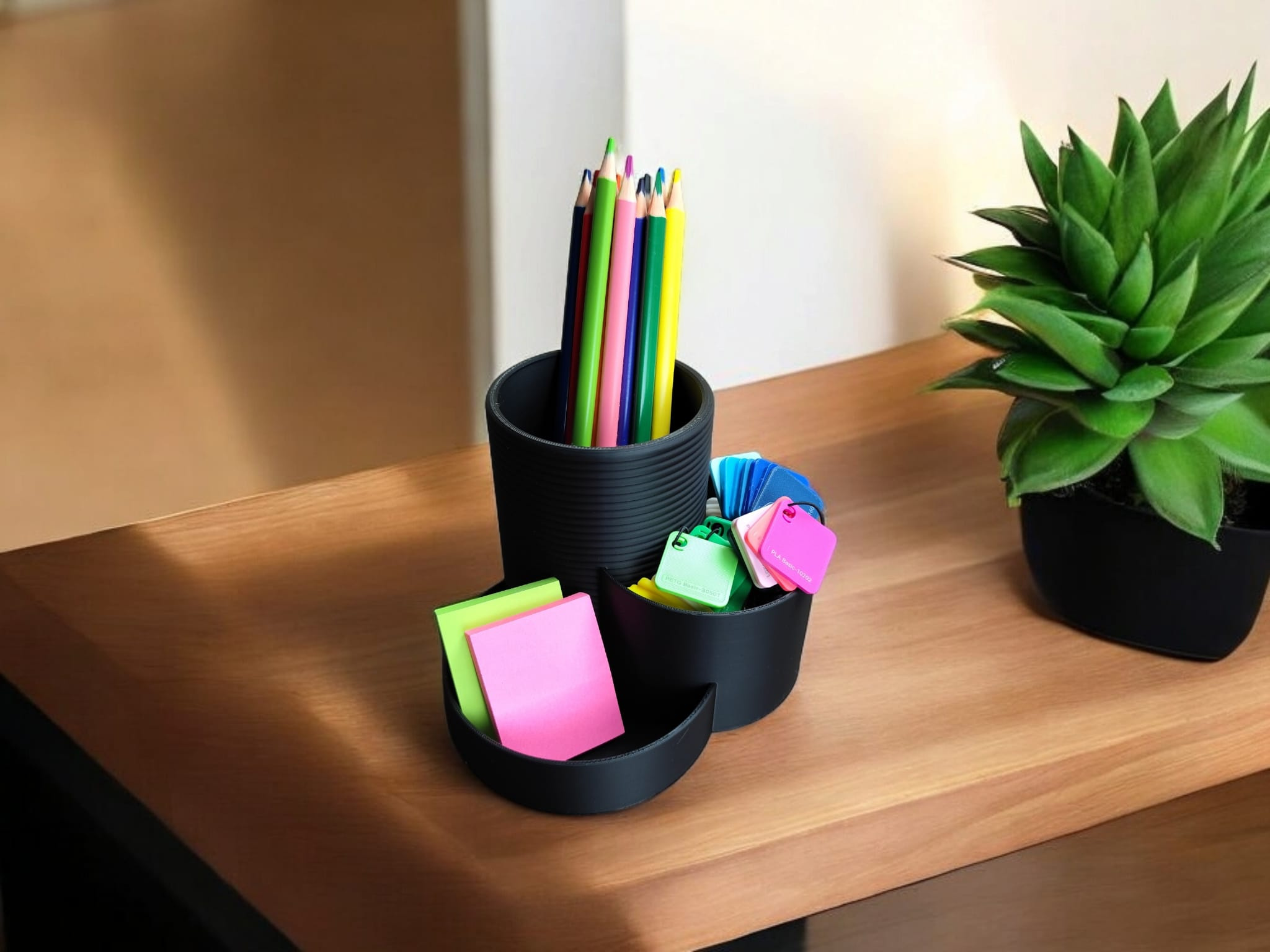 Modern Office Organizer „Three Cups“ 3D print product image 4 by Deltaprints