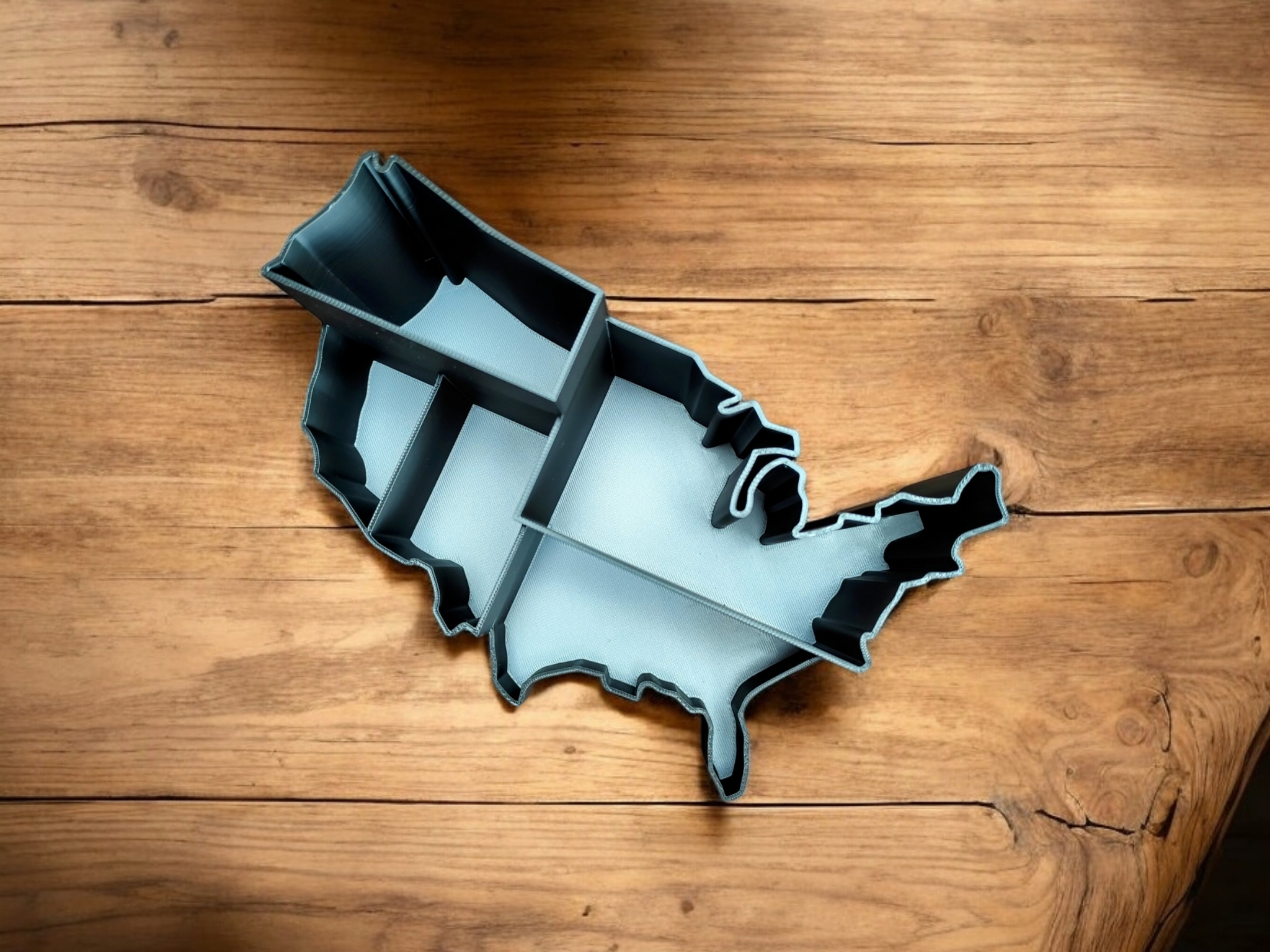 Desk organizer „U.S.A“ 3D print product image 2 by Deltaprints