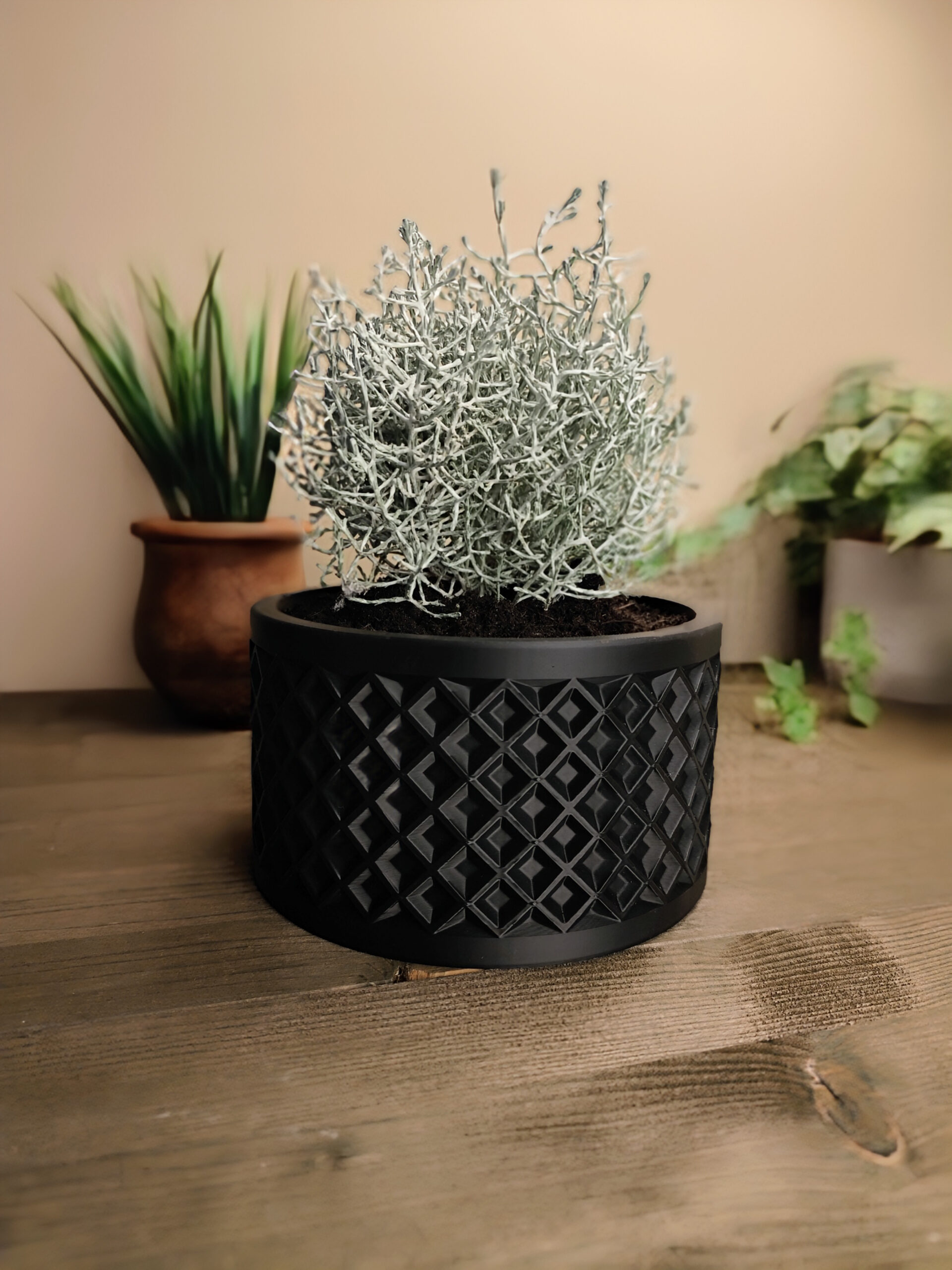 Design Plant Pot „Thousand squares“ 3D print product image 2 by Deltaprints