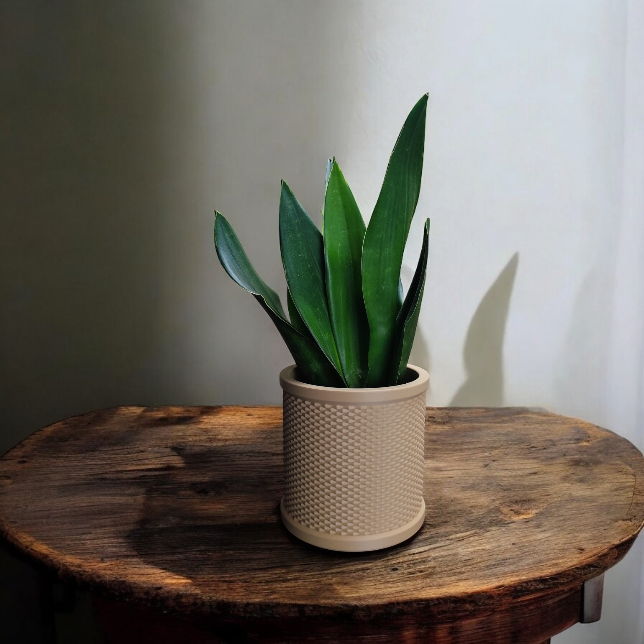 Rattan Retro Bloom – Mid-Century Planter 3D print product image 4 by Deltaprints