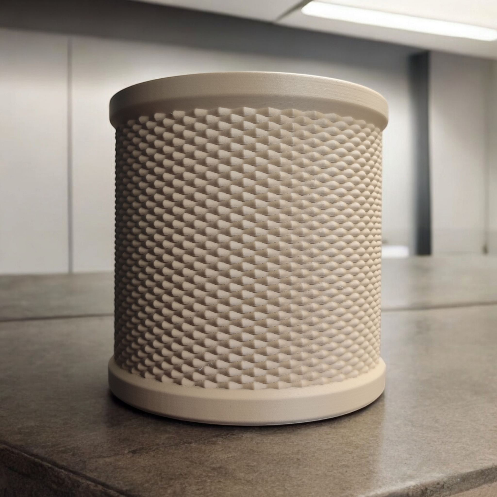 Rattan Retro Bloom – Mid-Century Planter 3D print product image 2 by Deltaprints