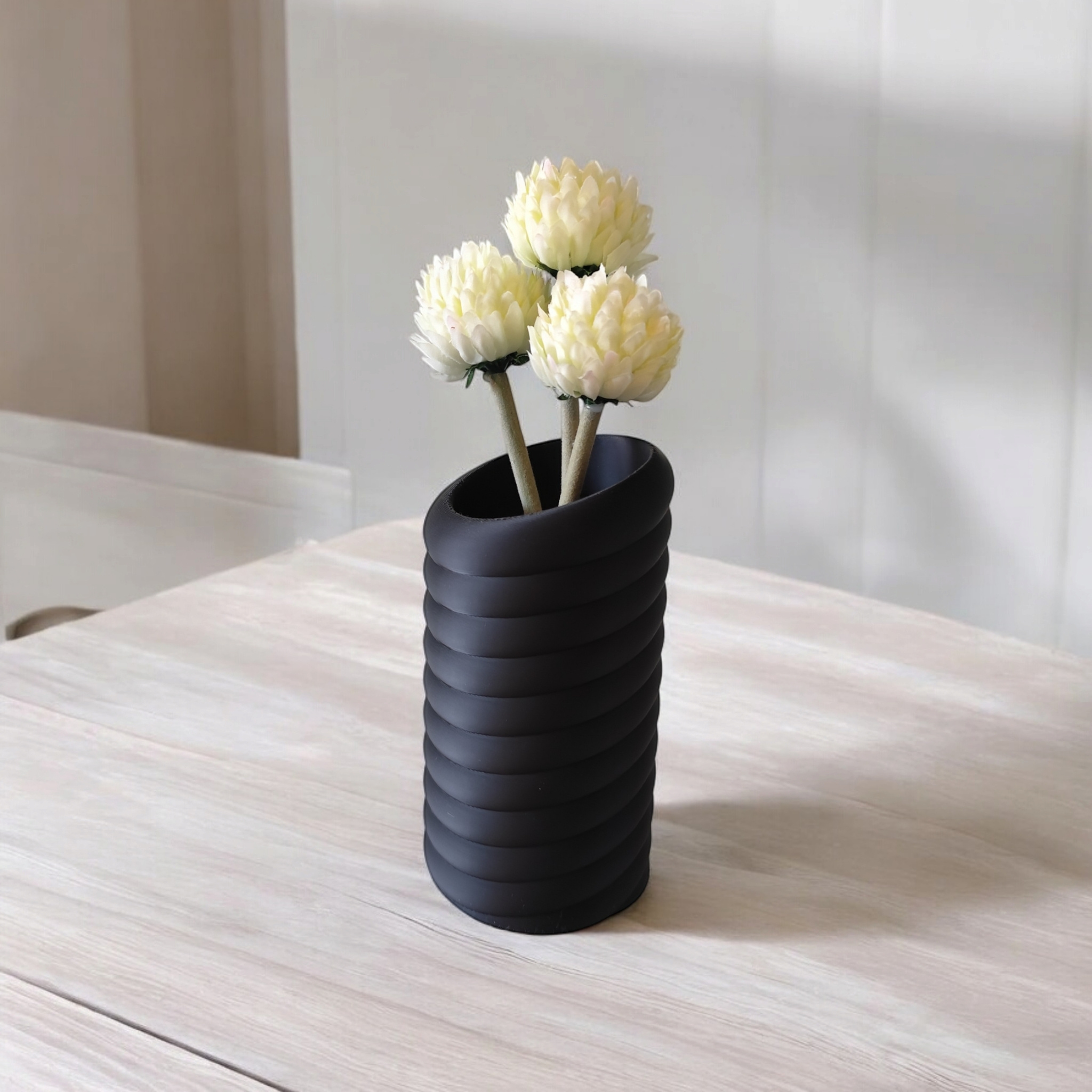 Torus Design Vase „Swirly“ 3D print product image 2 by Deltaprints