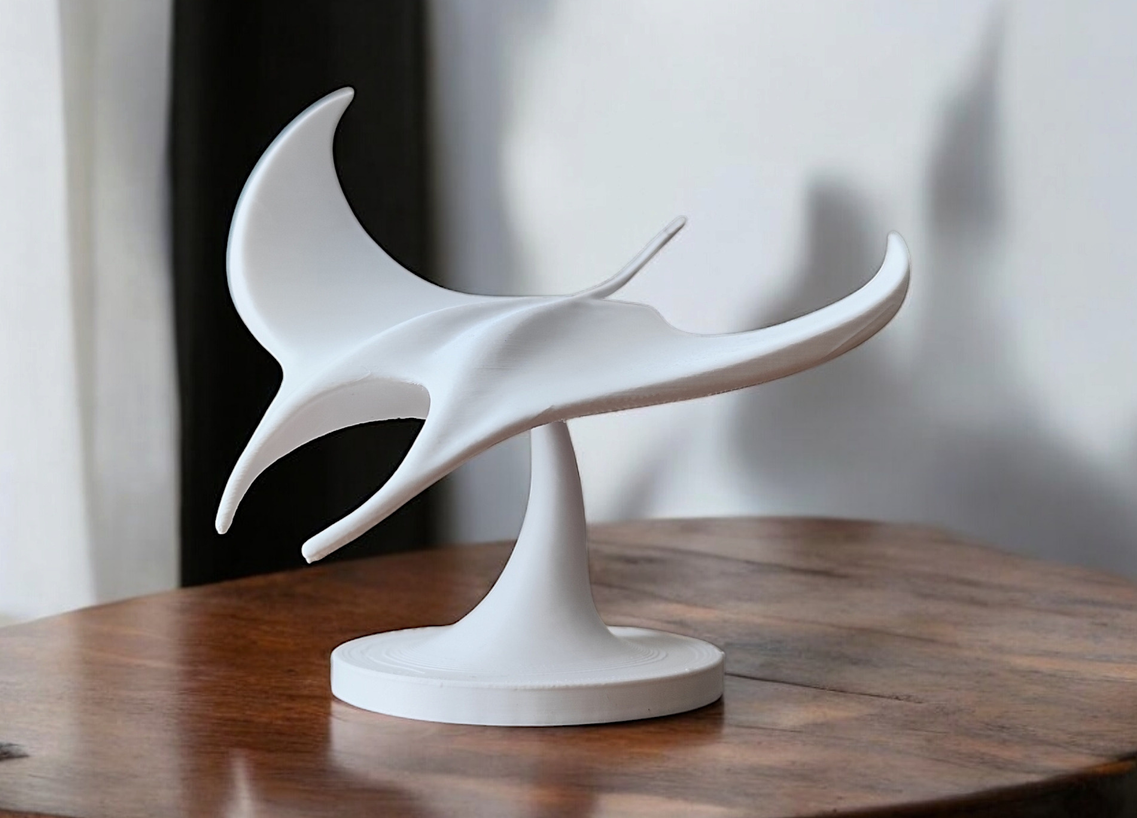 Sculpture #2 – „The Manta“ – commercial STL model for 3D printing by Deltaprints