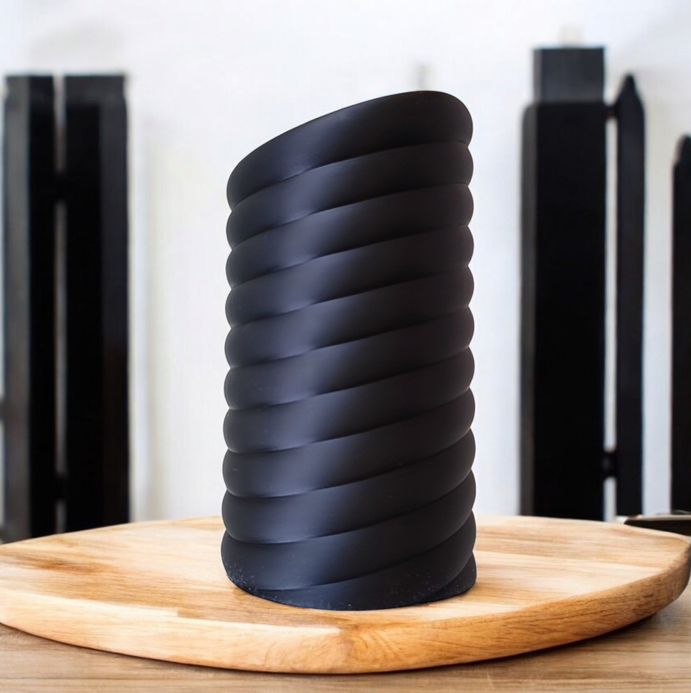 Torus Design Vase „Swirly“ – commercial STL model for 3D printing by Deltaprints