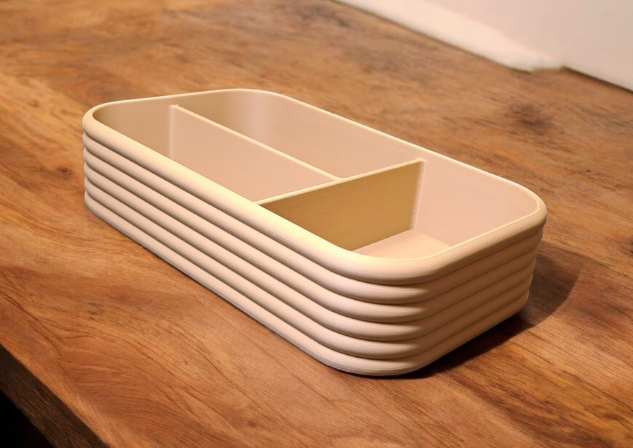 Retro-Style Office Organizer – commercial STL model for 3D printing by Deltaprints
