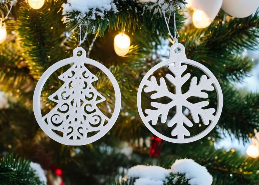 10 Piece Christmas Tree- Ornament Hanger Set – commercial STL model for 3D printing by Deltaprints