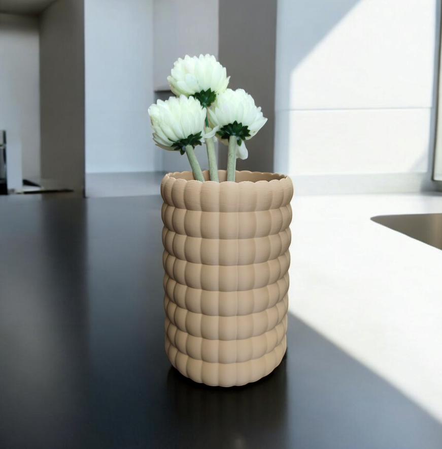 Design Vase „Bubble Bloom“ – commercial STL model for 3D printing by Deltaprints