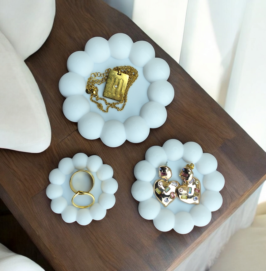 Beaded jewelry tray – commercial STL model for 3D printing by Deltaprints