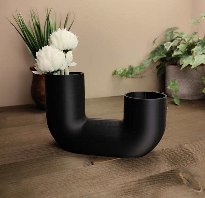 Minimalist arch vase – commercial STL model for 3D printing by Deltaprints