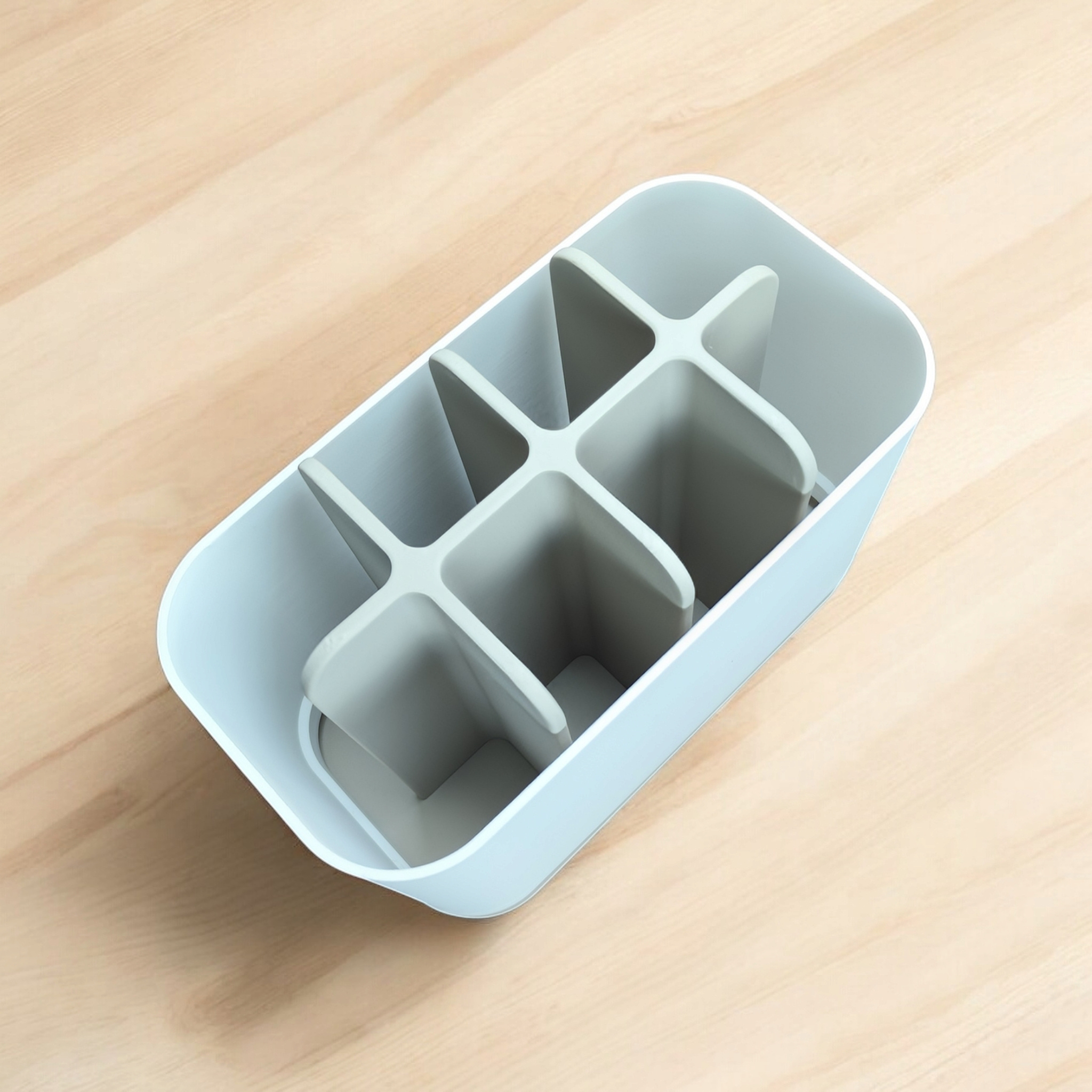 Modern Two-Tone Bathroom Organizer 3D print product image 3 by Deltaprints