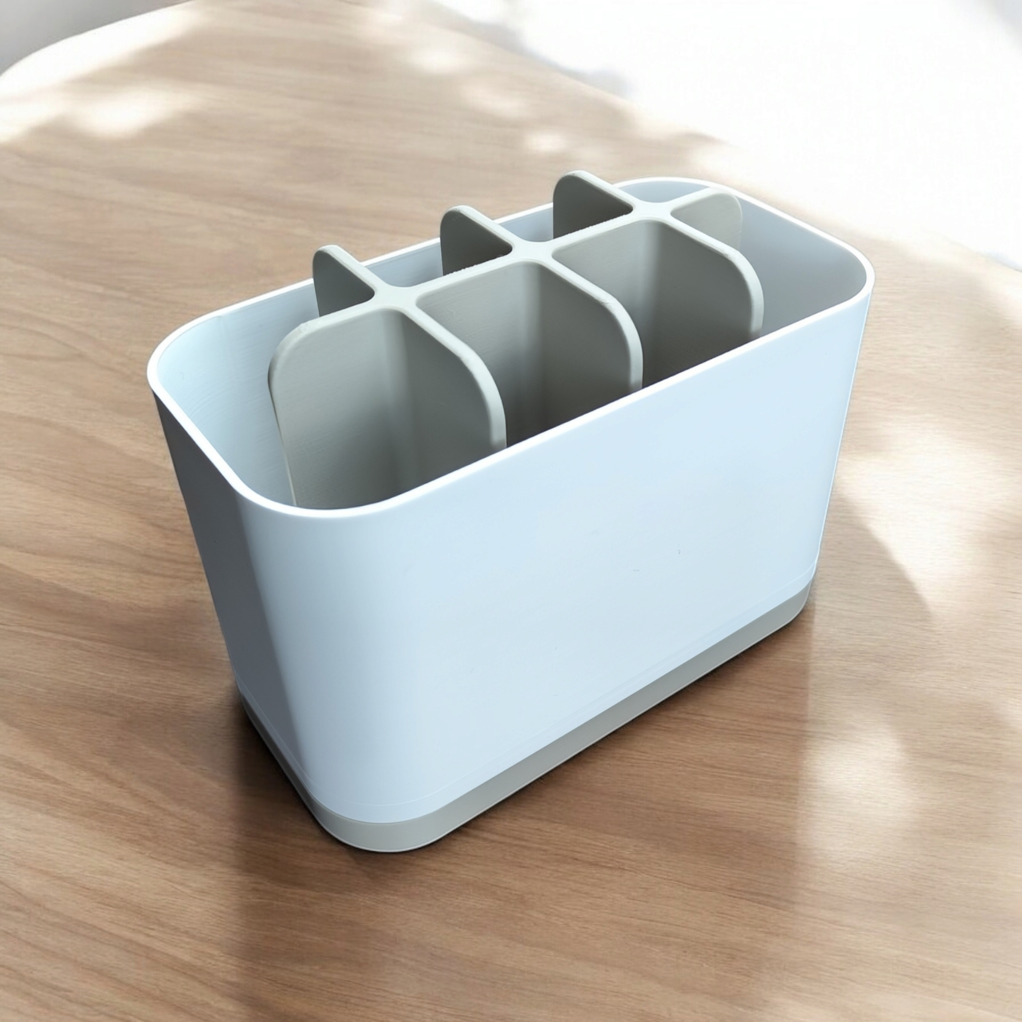 Modern Two-Tone Bathroom Organizer 3D print product image 2 by Deltaprints