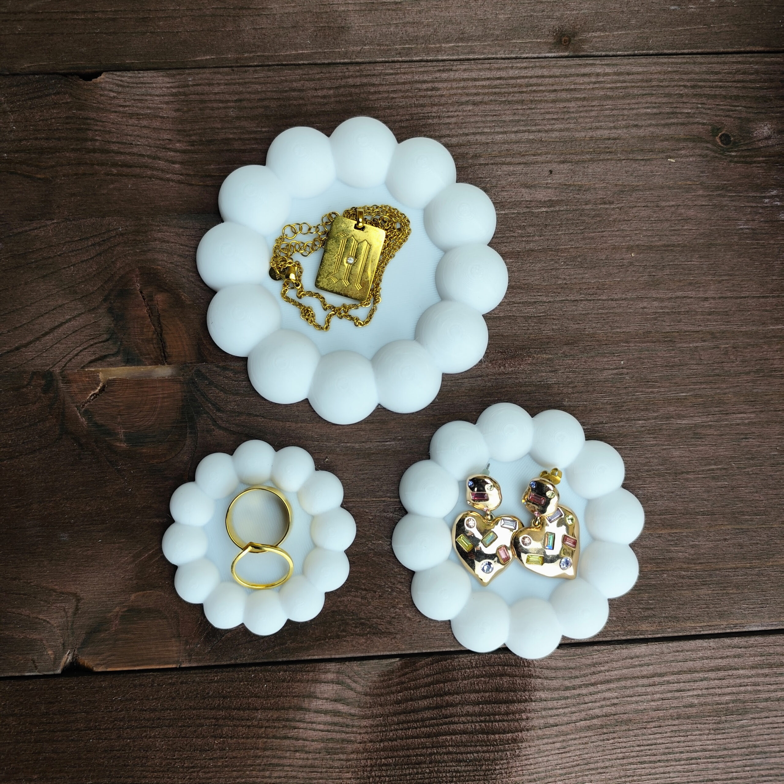 Beaded jewelry tray 3D print product image 4 by Deltaprints