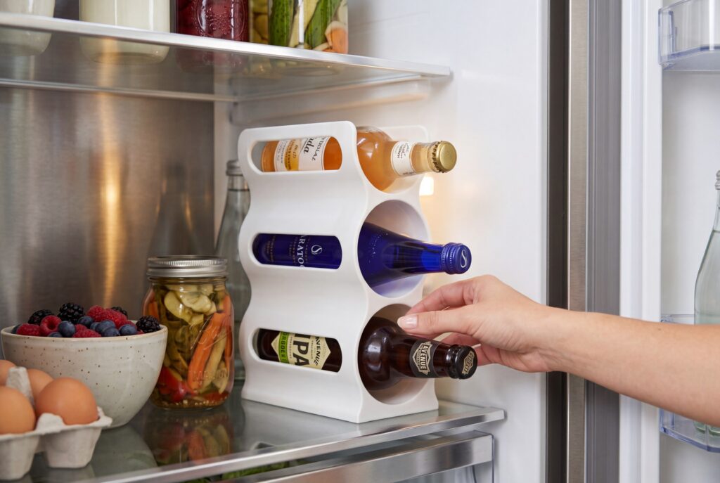 Smart bottle rack – commercial STL model for 3D printing by Deltaprints