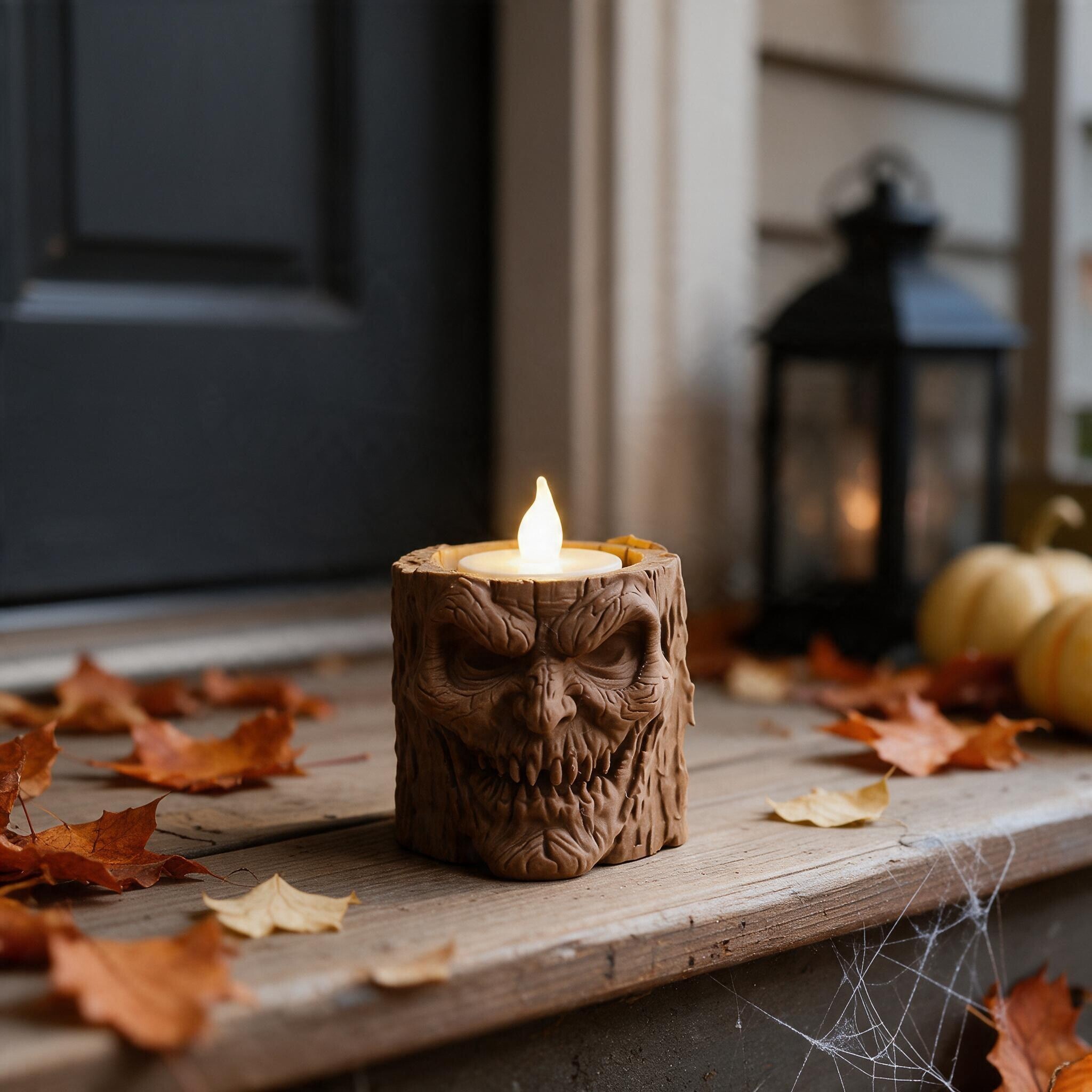 Spooky Tree Tealight Holder – Halloween Decoration 3D print product image 2 by Deltaprints