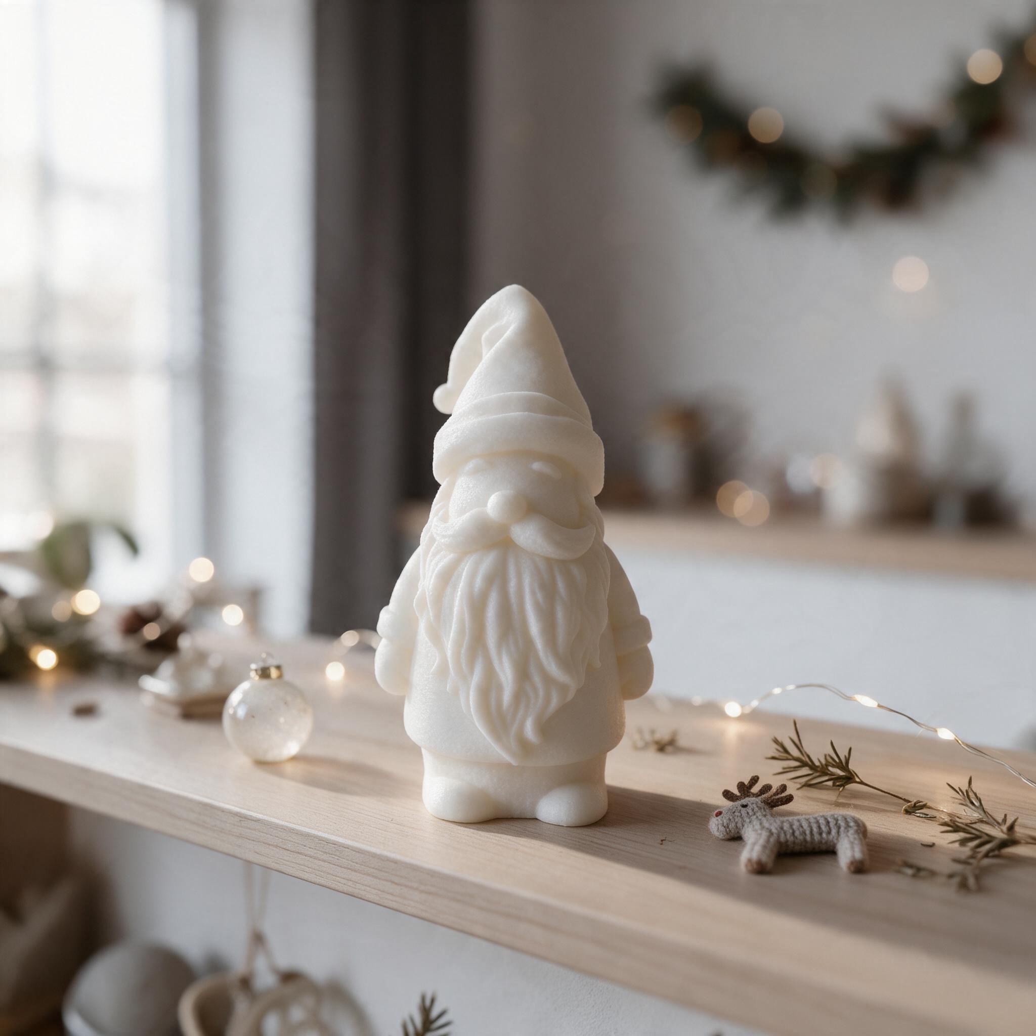 Minimalist Little Santa Figurine 3D print product image 4 by Deltaprints