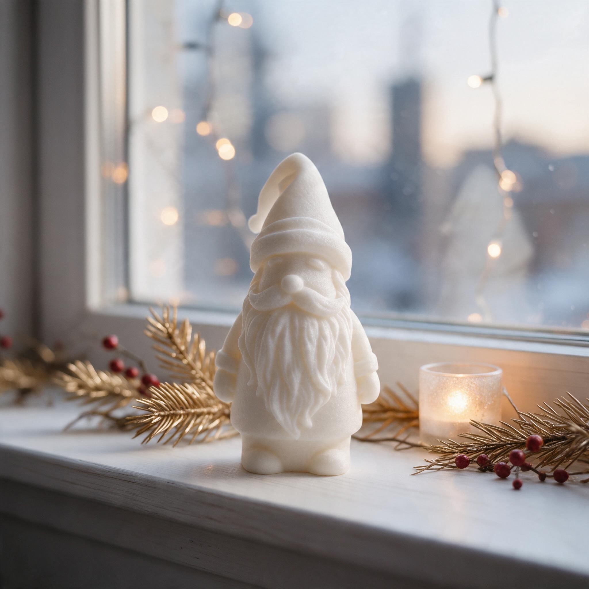 Minimalist Little Santa Figurine 3D print product image 2 by Deltaprints