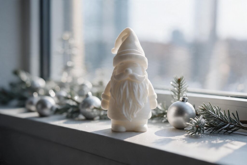 Minimalist Little Santa Figurine – commercial STL model for 3D printing by Deltaprints