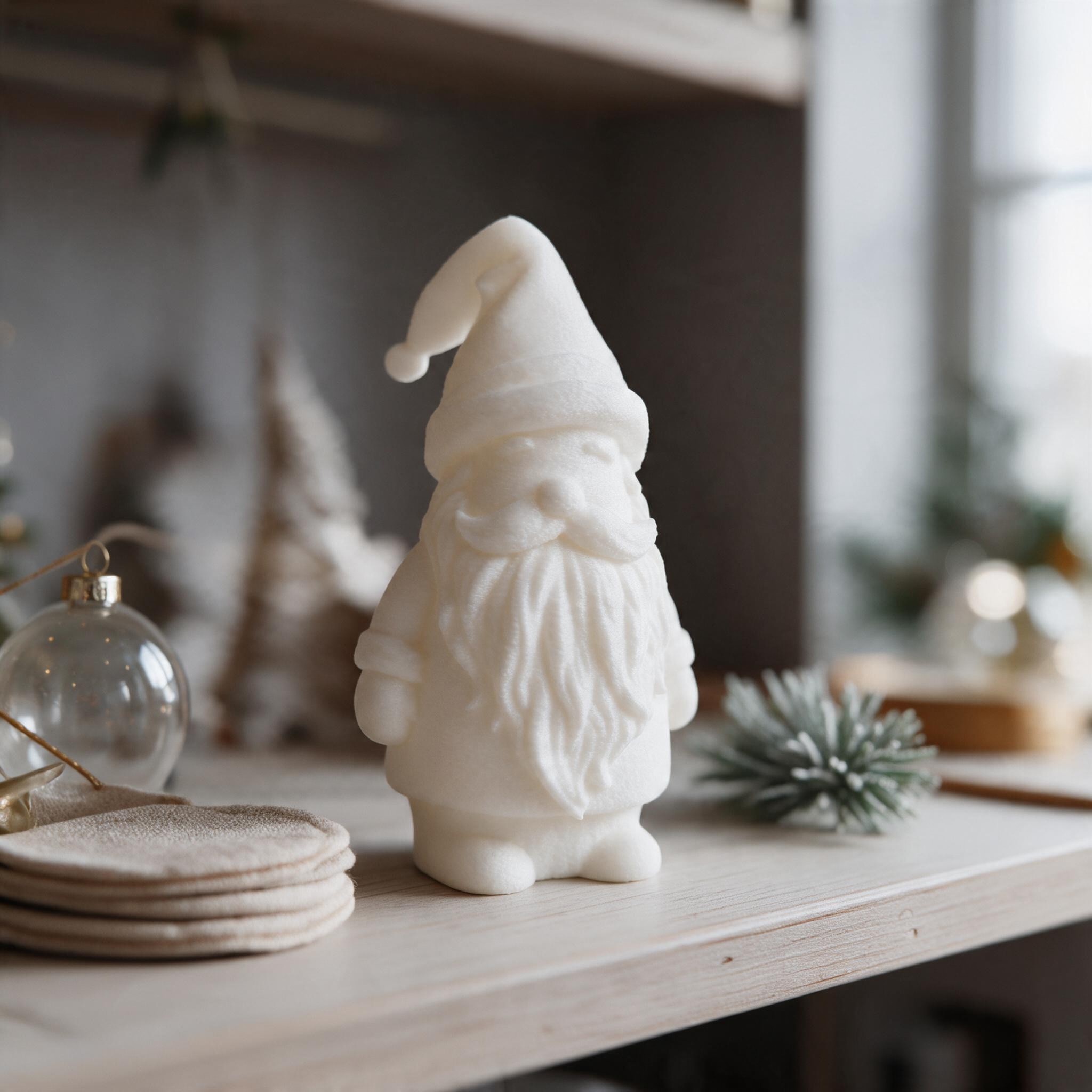 Minimalist Little Santa Figurine 3D print product image 3 by Deltaprints