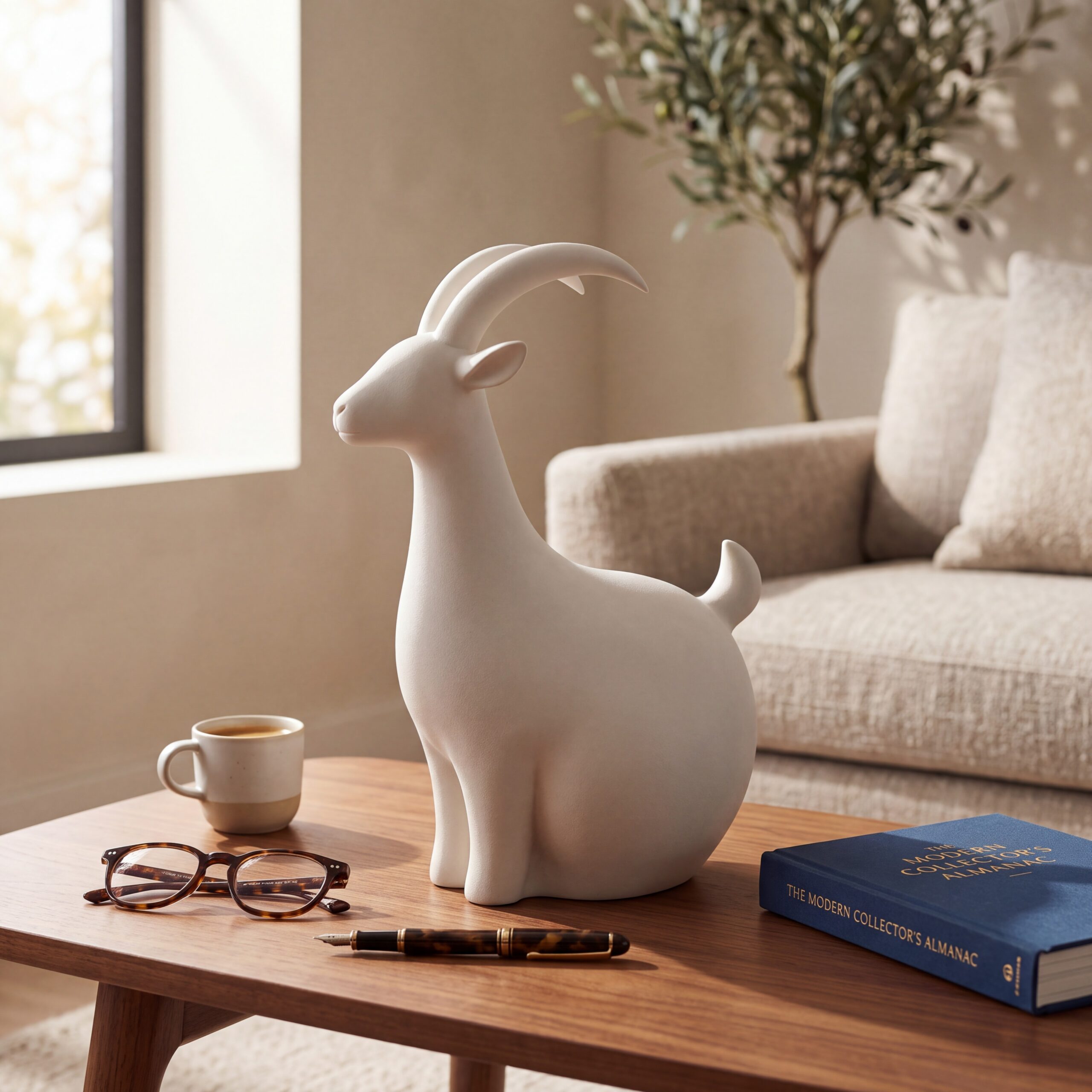 Minimalist goat for the upcoming Chinese New Year 3D print product image 3 by Deltaprints