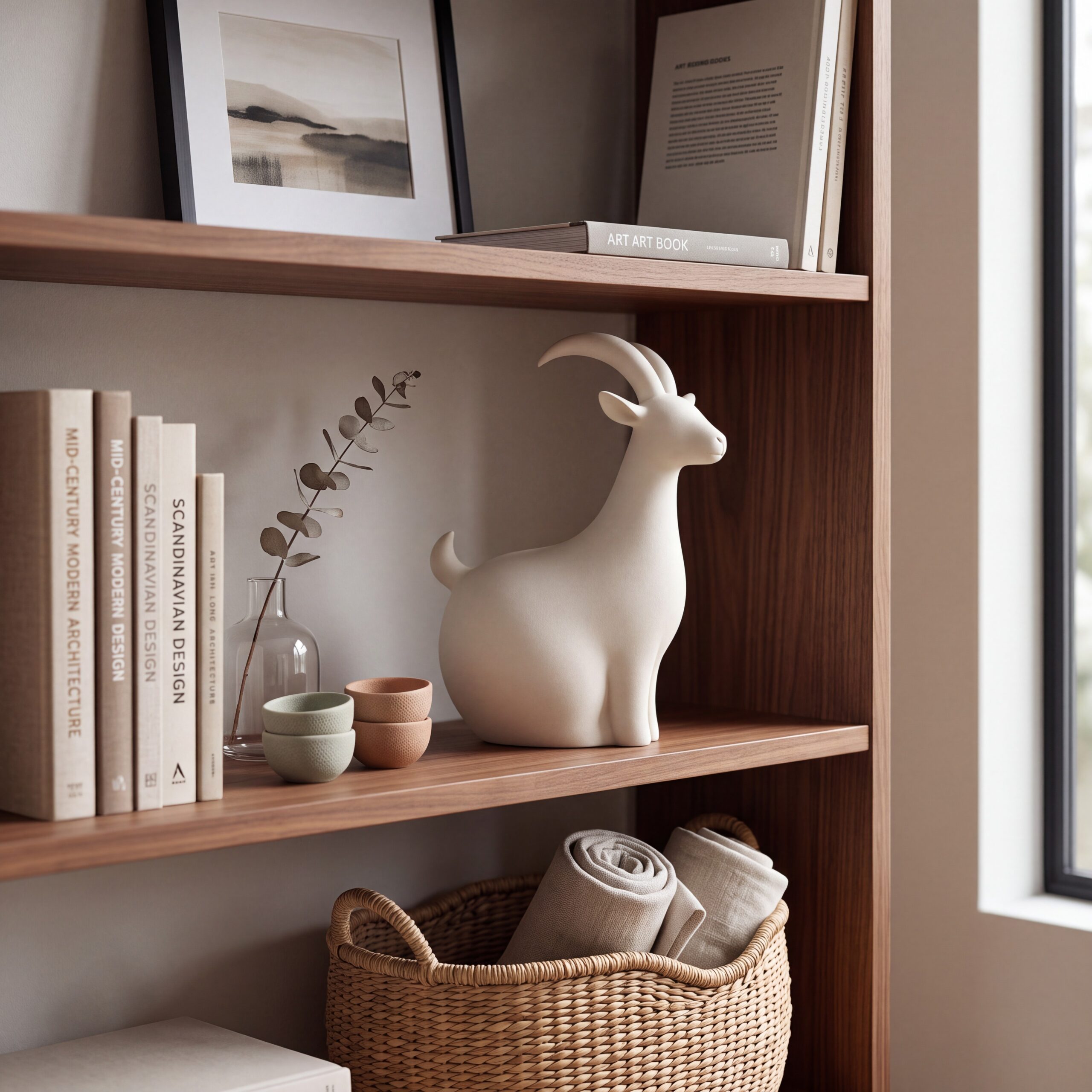 Minimalist goat for the upcoming Chinese New Year 3D print product image 2 by Deltaprints