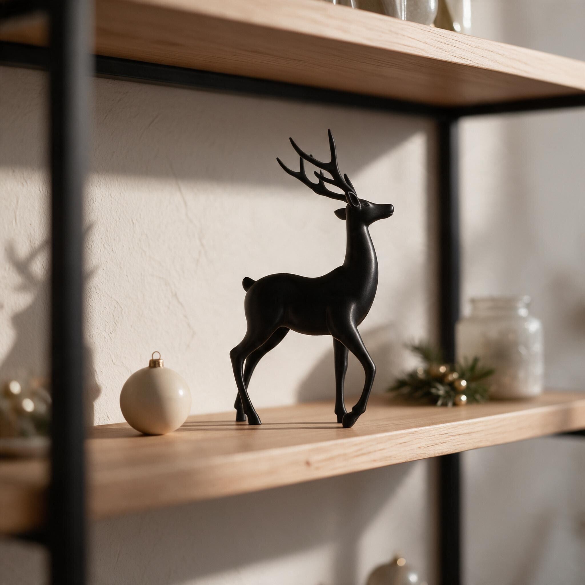 Elegant Minimalist Reindeer 3D print product image 3 by Deltaprints