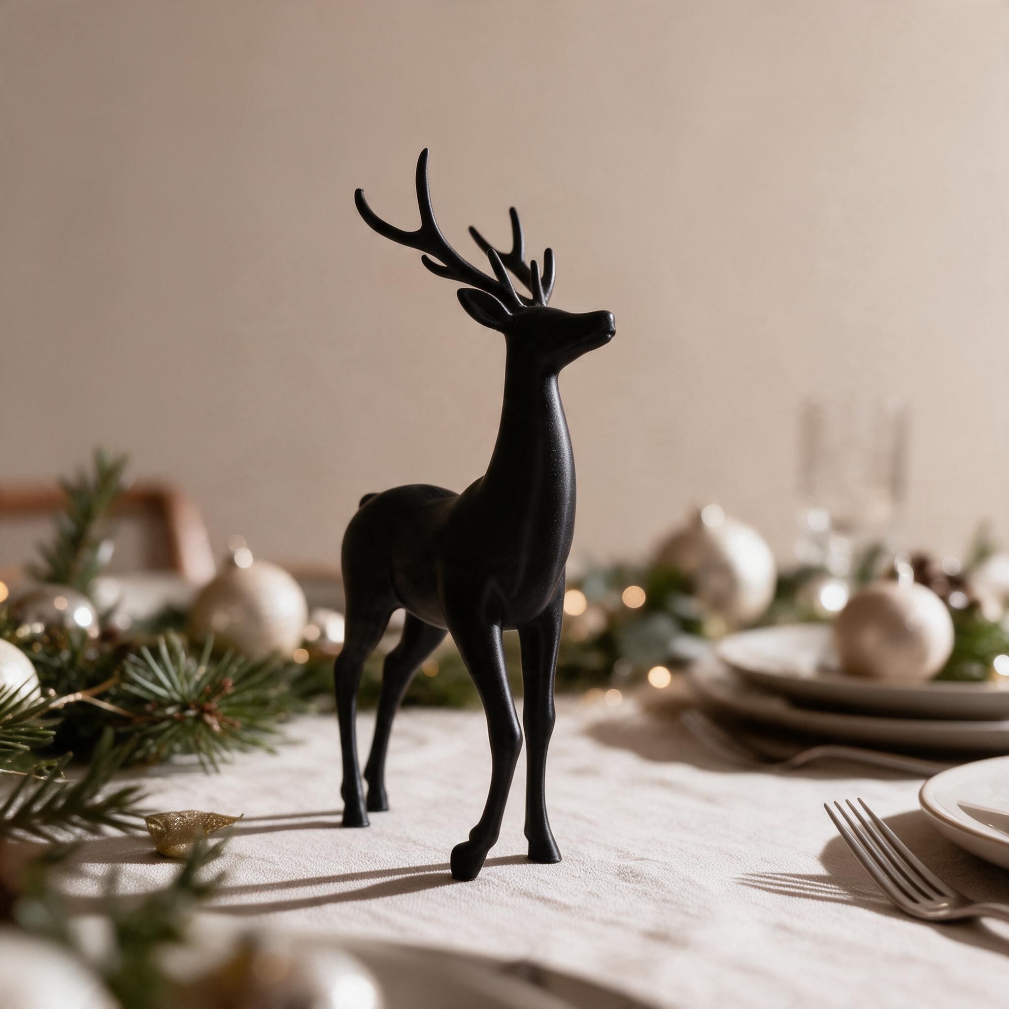 Elegant Minimalist Reindeer 3D print product image 2 by Deltaprints