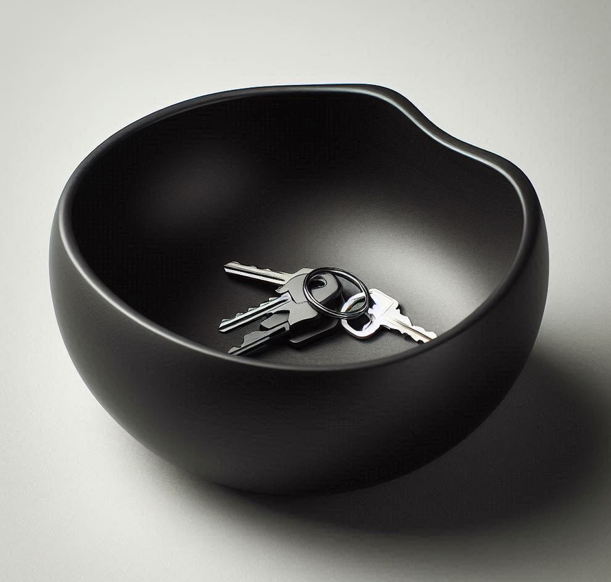 Designer Bowl, Key Catcher – Cut Circle – commercial STL model for 3D printing by Deltaprints