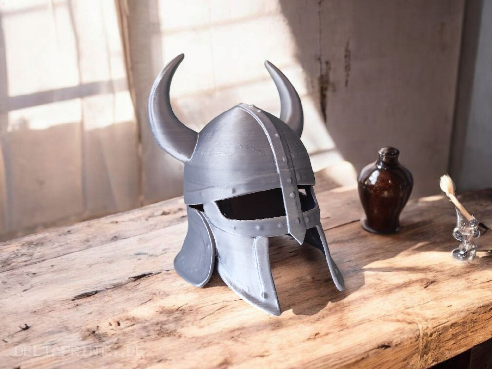 Old Worn Viking Helmet 3D print product image 2 by Deltaprints
