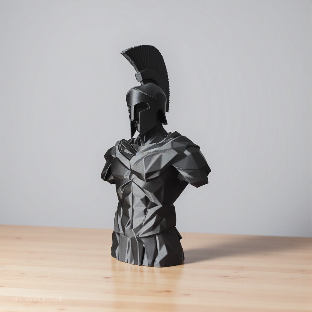 Sculpture #49 – Low Poly Spartan Warrior Bust 3D print product image 3 by Deltaprints