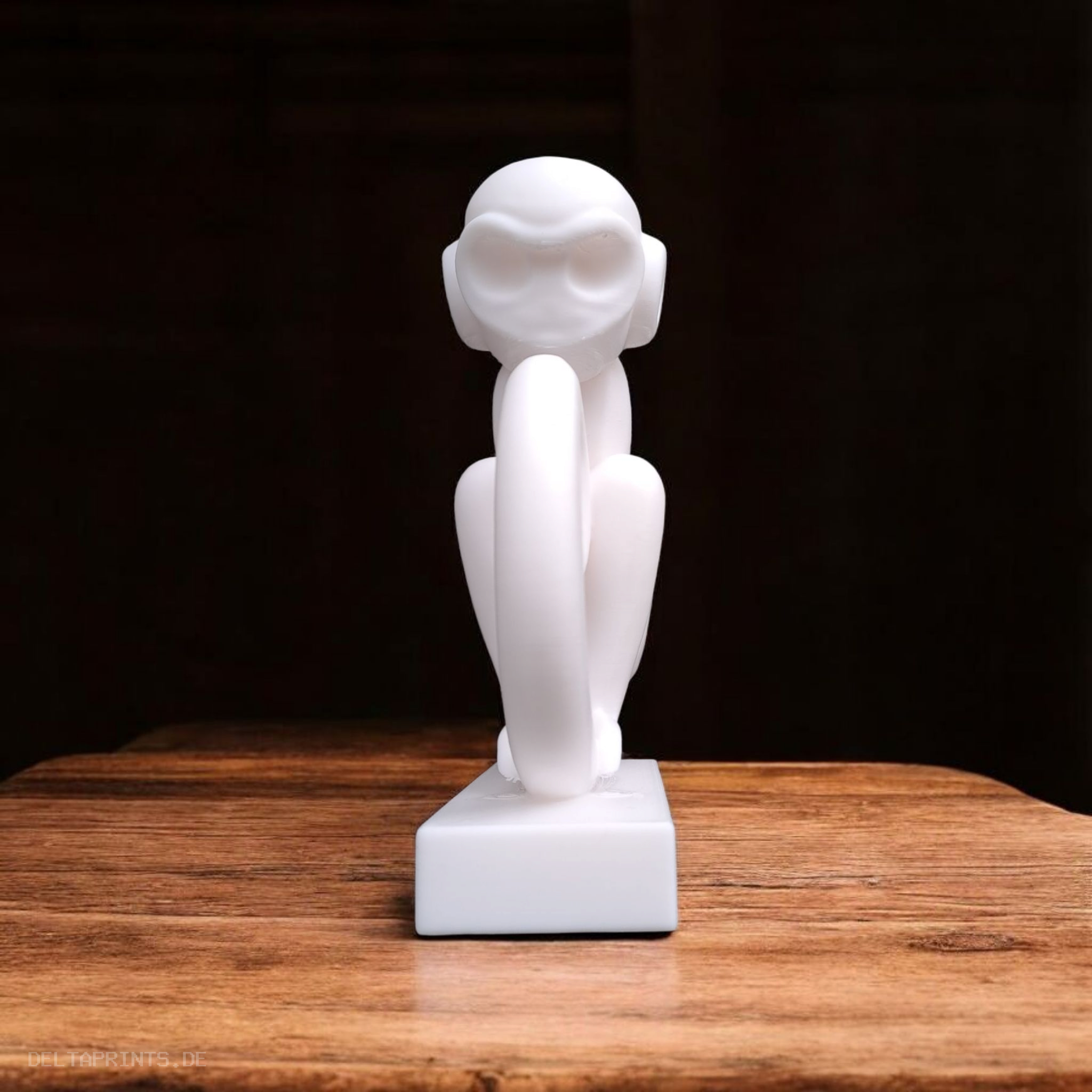 Sculpture #14 – Minimalist Monkey Magic 3D print product image 4 by Deltaprints