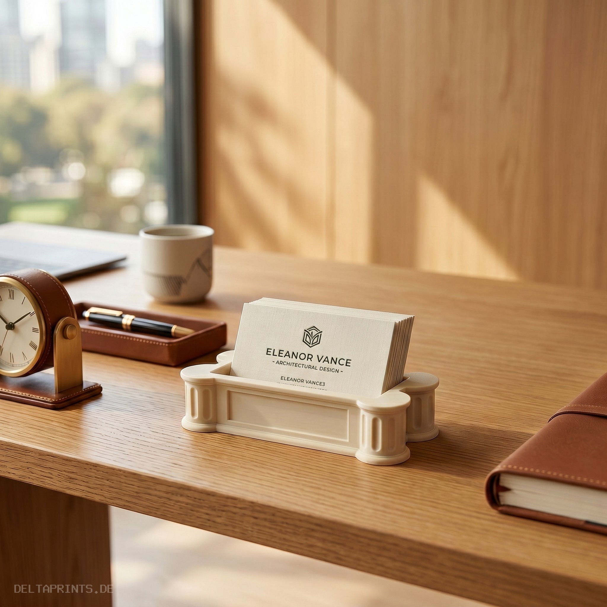 „The Greek“ Business Card Holder 3D print product image 4 by Deltaprints