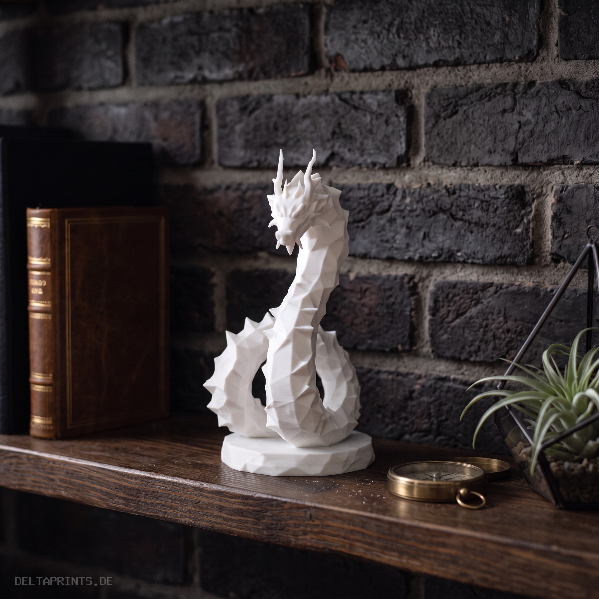 Sculpture #61 – Low Poly Hydra Dragon 3D print product image 4 by Deltaprints