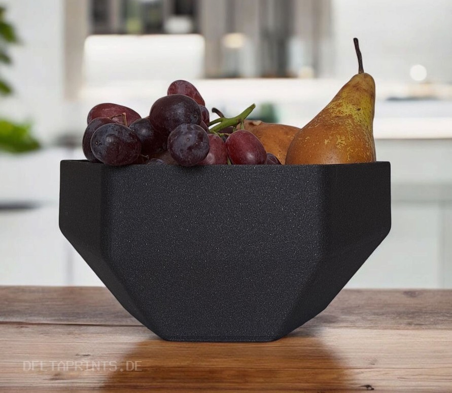 Minimalist Hexagonal Bowl commercial STL file Bowls by Deltaprints