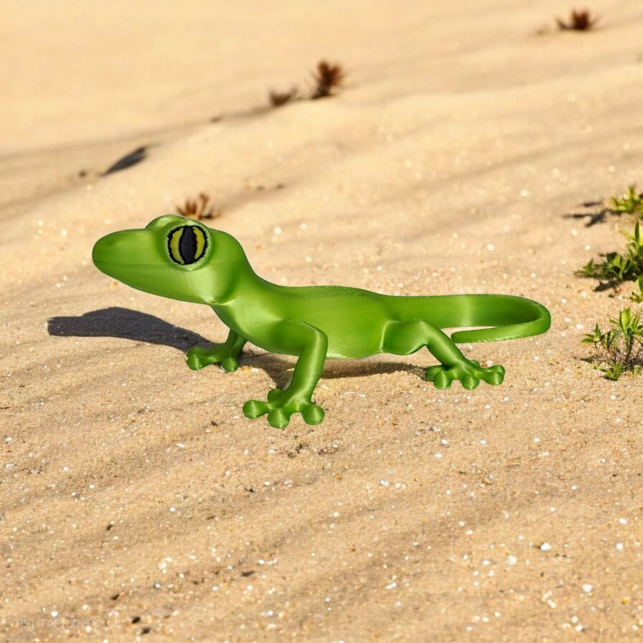 Small Desert Gecko Figure 3D print product image 2 by Deltaprints