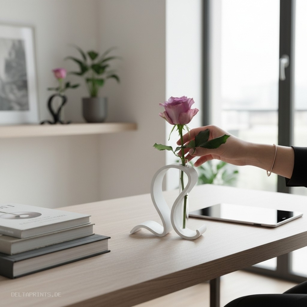 Beautiful test tube vase set 3D print product image 3 by Deltaprints
