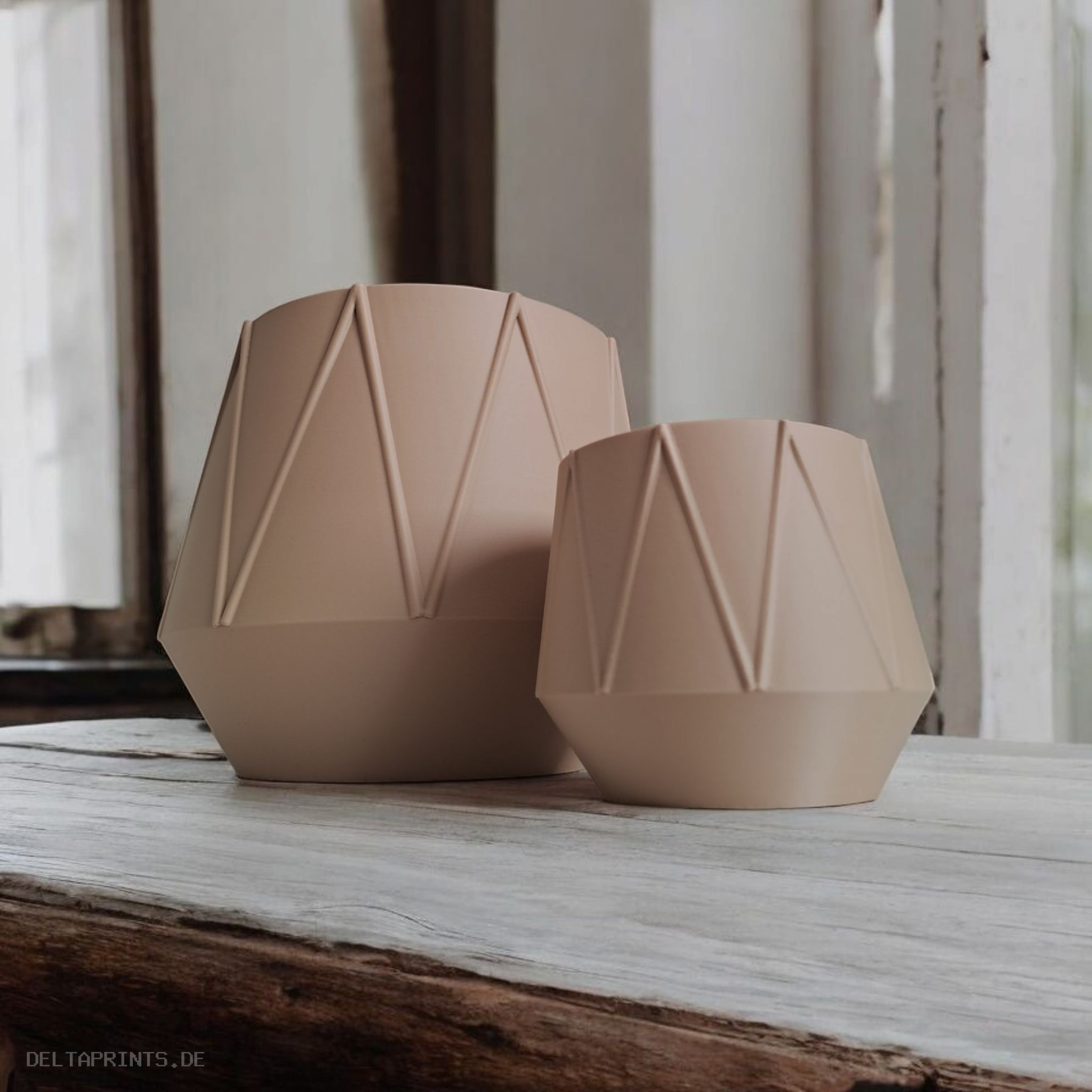 Modern Designed Planter „GeoBloom“ 3D print product image 3 by Deltaprints
