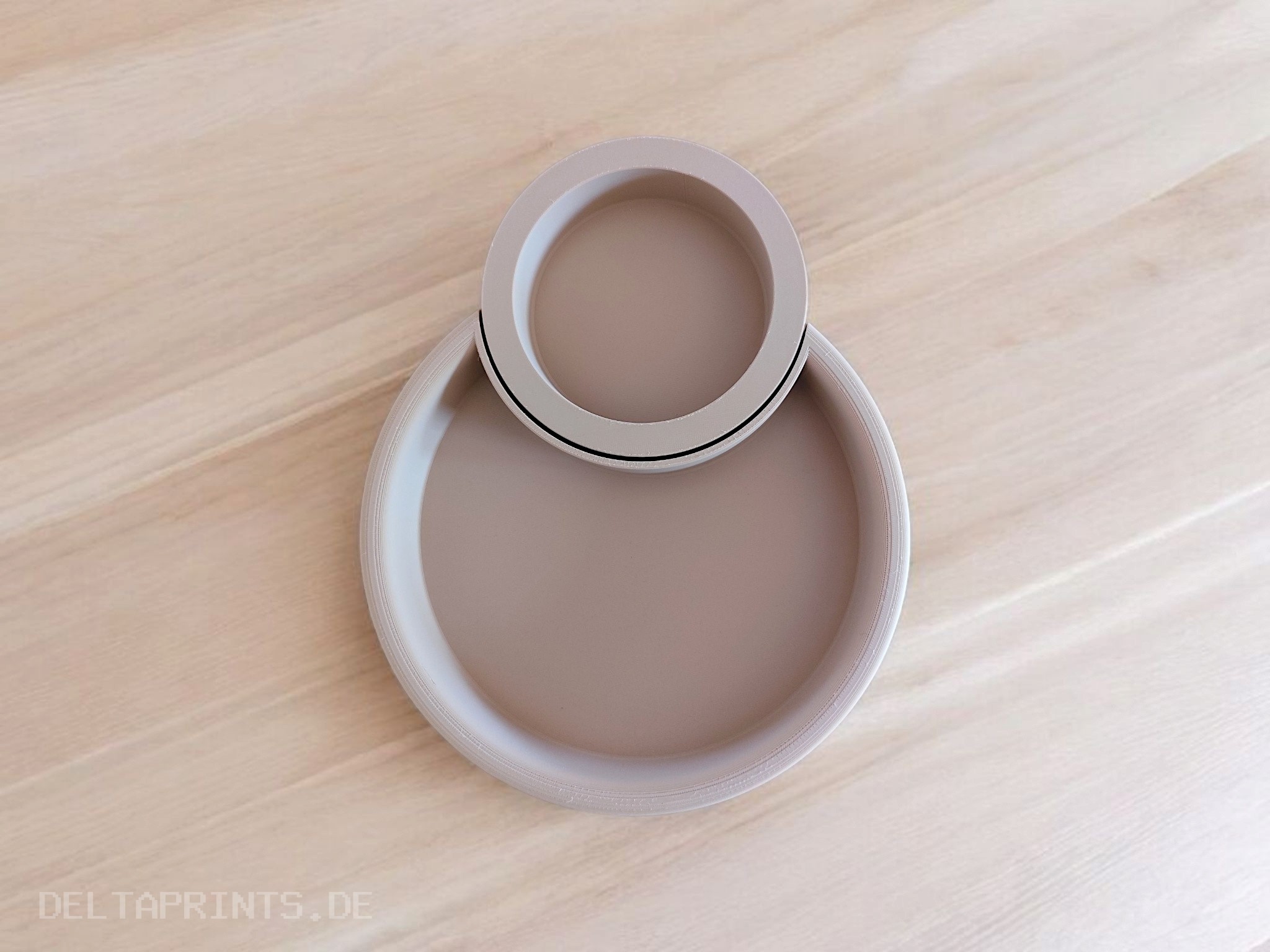 Two-Piece Crescent Moon Decoration and Key Tray 3D print product image 3 by Deltaprints