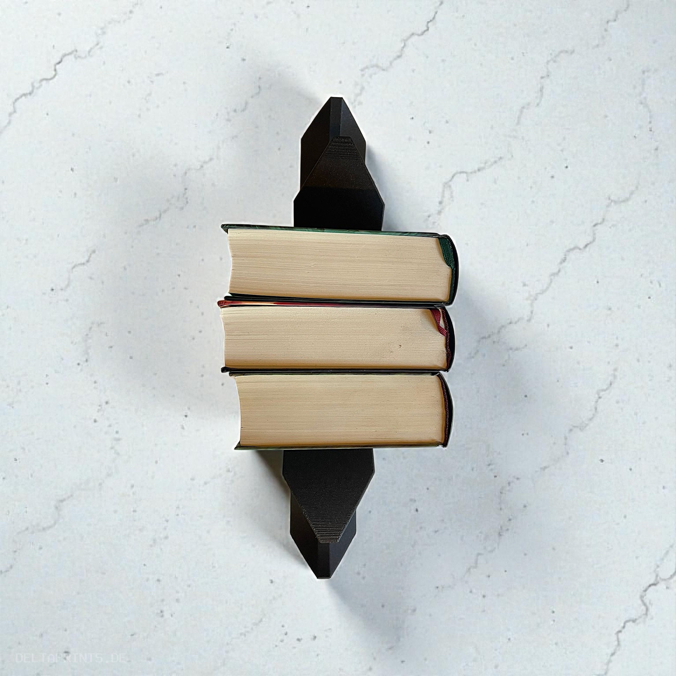 Minimalist crescent-shaped bookends 3D print product image 4 by Deltaprints