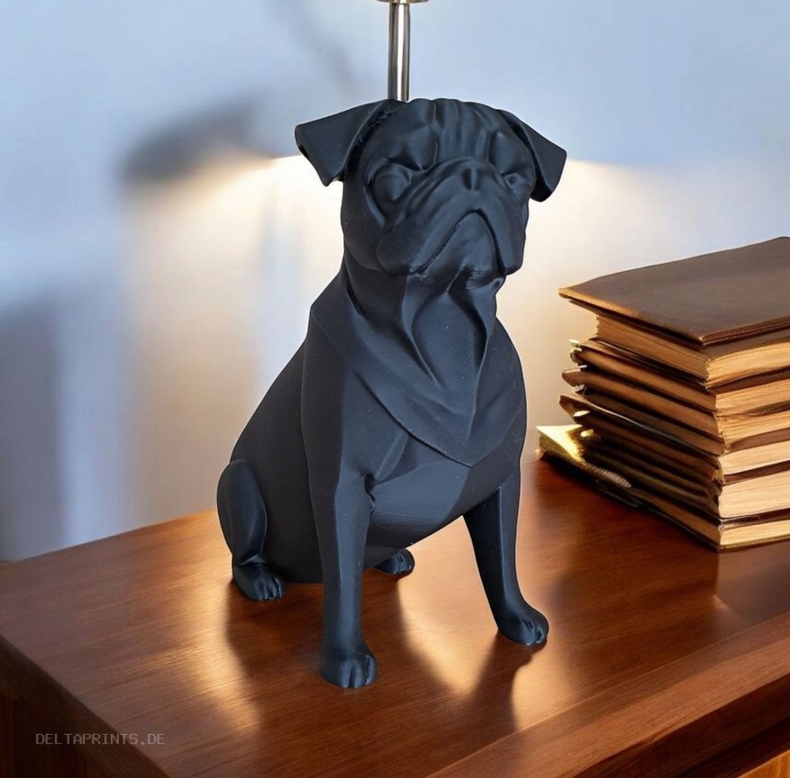 Sculpture #10 – „The Pug“ commercial STL file Sculptures by Deltaprints
