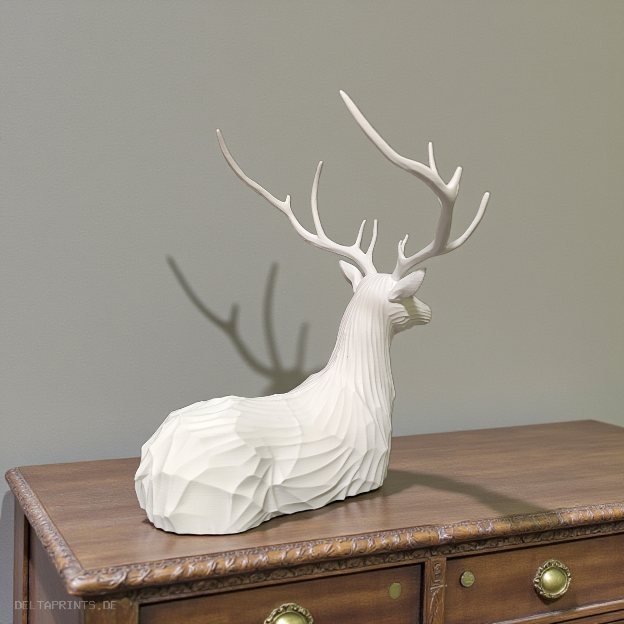 Sculpture #44 – Abstract stag sculpture 3D print product image 4 by Deltaprints