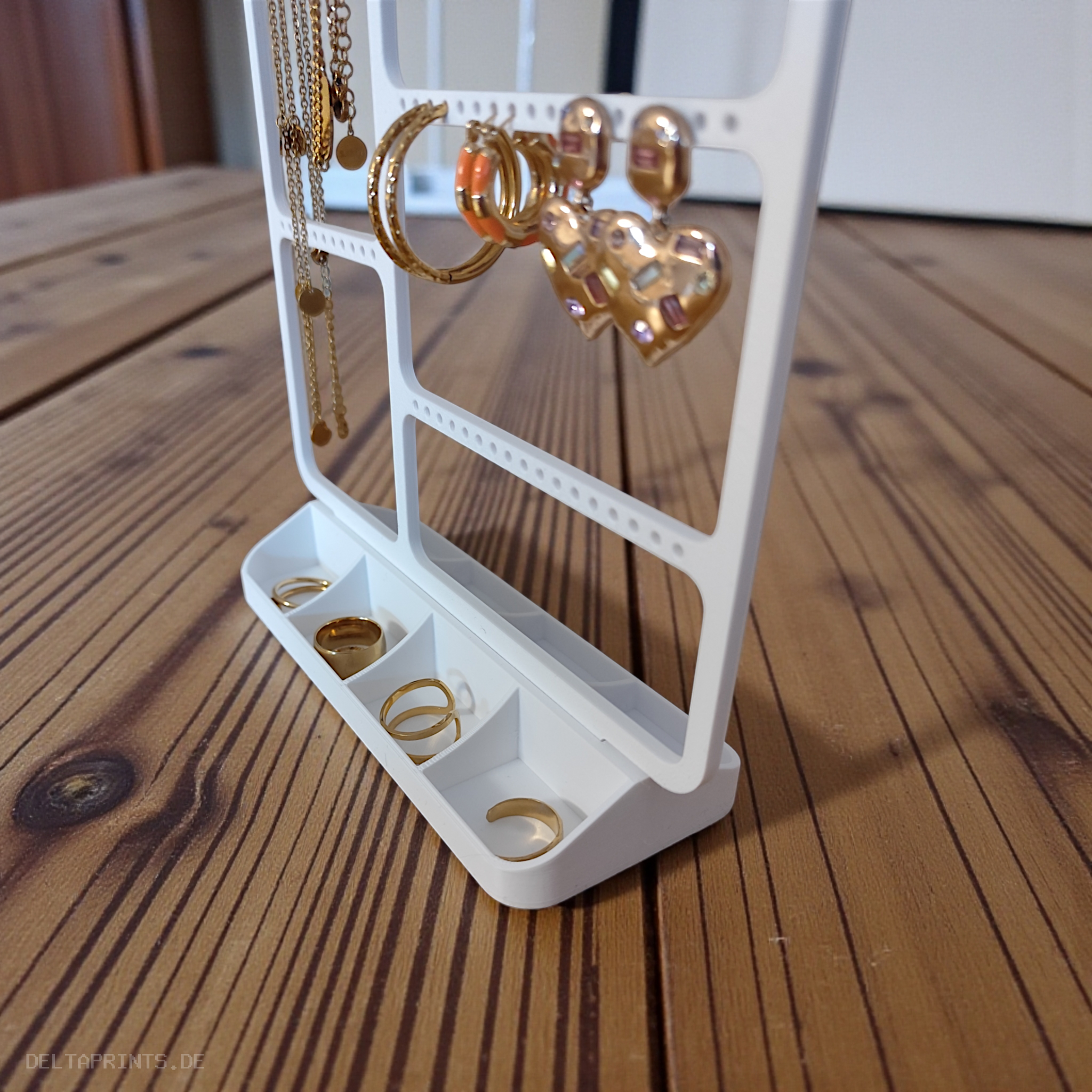 Modern jewelry organizer 3D print product image 3 by Deltaprints